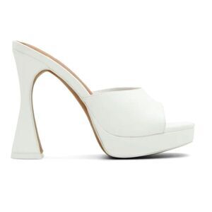 Call it spring womens Catalinaa white sky high platform sandal size 7.5